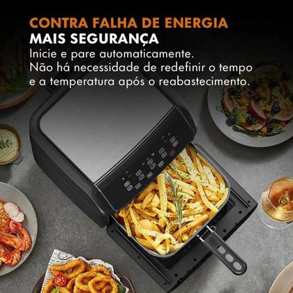 Imagem de Air fryer gaabor 12l digital 2000w preto painel touch 220v
