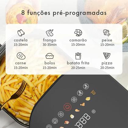 Imagem de Air Fryer Gaabor Duo Digital Touchscreen 4,2L Preto, 127V