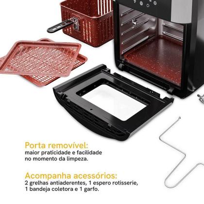 Imagem de Air Fryer Kitchen Art 16L 4 em 1 com Espeto Rotisserie KAF16A 110V