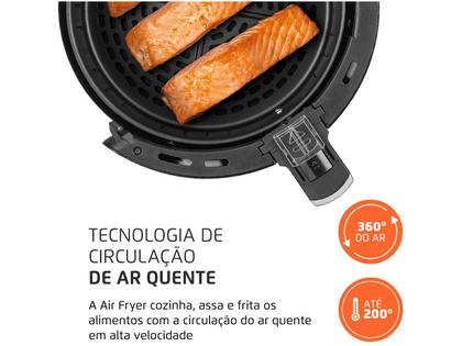 Imagem de Air Fryer Mondial Pratic AF-31 Preta 3,5L com Timer
