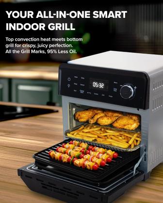Air Fryer Nuwave 2026 Forno Grill 150 Predefinições 500F - Frasco