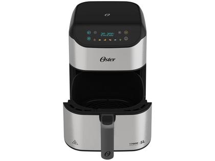 Air Fryer Oster OFRT930 Inox e Preto com Timer Inox 5L Imagem de Air Fryer Oster OFRT930 Inox e Preto com Timer Inox 5L
