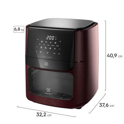 Imagem de Air Fryer Oven Electrolux por Rita Lobo 12L Digital Vermelha Escura Experience 1700W (EAF86)