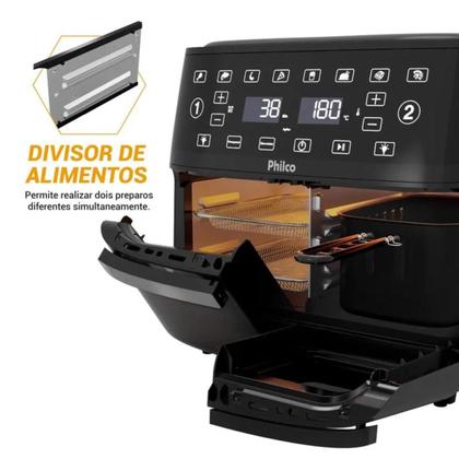 Imagem de Air Fryer Philco 14L 127V 4 em 1 Painel Digital Preto - PAF14A