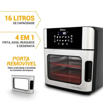 Imagem de Air Fryer Philco 4 em 1 Painel Digital 16 Litros PAF16A 127v