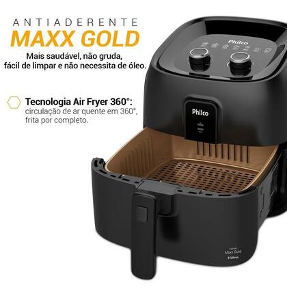 Imagem de Air Fryer Philco 9L 2000W Cesto Quadrado Gold PAF90B