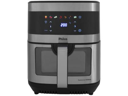 Air Fryer Philco PAF90C Preto e Inox Digital 9L - Fritadeira sem Óleo ...