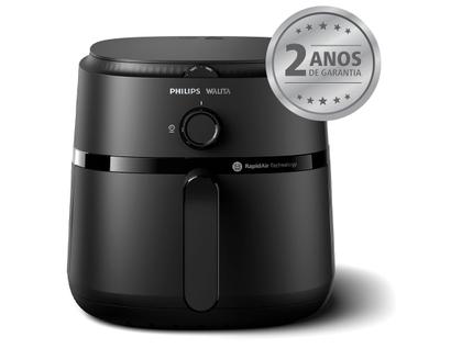 Imagem de Air Fryer Philips Walita Série 1000 NA130/00 Preto com Timer 6,2L