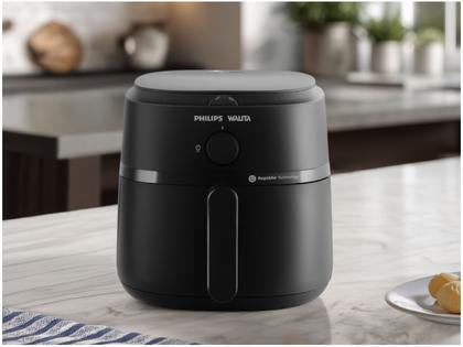 Imagem de Air Fryer Philips Walita Série 1000 NA130/00 Preto com Timer 6,2L