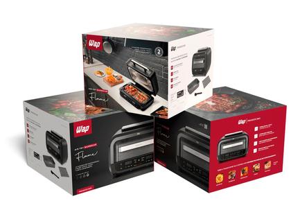 Imagem de Air Fryer Wap Barbecue Flame 10L Digital Preta e Cinza FW012055