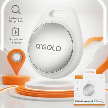 Imagem de Air Tag Rastreador A'Gold, Localizador, Compatível com Iphone Buscar Apple (IOS), Bluetooth, Com Alarme Sonoro, GPS, Tag