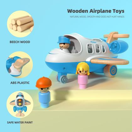 Imagem de Airplane Toy Wanborns Kids Mini Airliner com som e luz