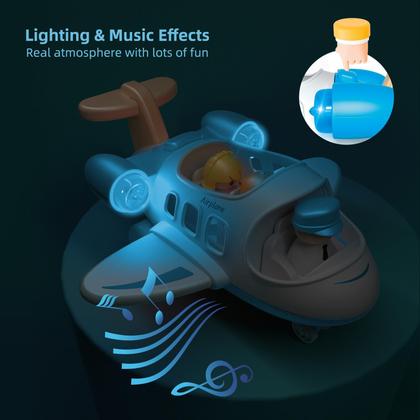 Imagem de Airplane Toy Wanborns Kids Mini Airliner com som e luz