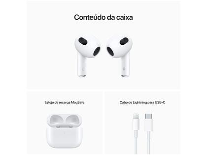 AirPods 3º Geração Apple, Bluetooth, com Estojo de Recarga MagSafe