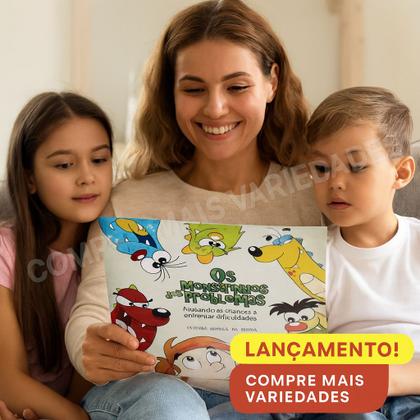 Imagem de Ajude Seu Filho a Vencer Medos e Emoções com Os Monstrinhos dos Problemas  Um Livro Terapêutico e Divertido