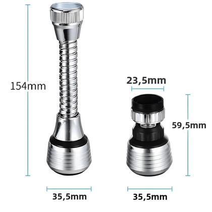Imagem de Ajustável 360 graus Extensor De Torneira Para Pia De Cozinha Com Filtro De Spray De Duplo Modo