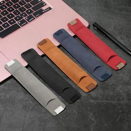 Imagem de Ajustável Elastic PU Couro Pen Holder, destacável Sleeve Pouch, Titular Notebook, 8-1,5"