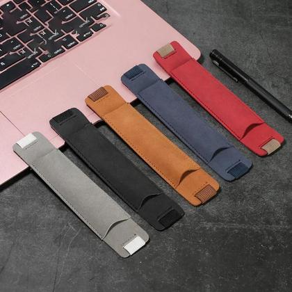 Imagem de Ajustável Elastic PU Couro Pen Holder, destacável Sleeve Pouch, Titular Notebook, 8-1,5"