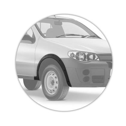 Imagem de Alargador de Paralamas Strada Adventure Working 2002 a 2007 Dianteiro Direito Preto