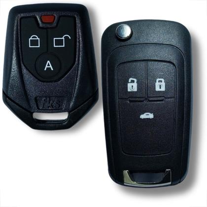 Imagem de Alarme automotivo chevrolet com chave canivete e bloqueador linha gm 902 cb cr941/cr710 fks completo