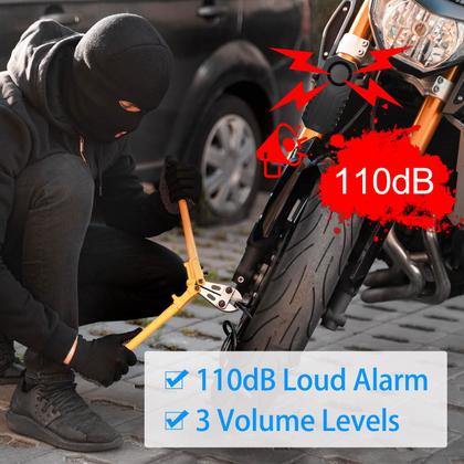 Imagem de Alarme de Bicicleta Sem Fio USUPERINK - 113dB com Controle Remoto