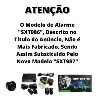 Imagem de Alarme de Carro Barato Bom Universal Sxt987te C/ Controle
