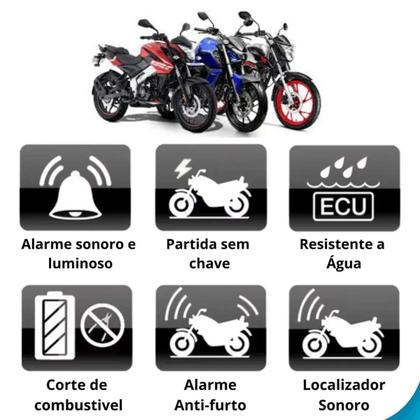 Imagem de Alarme De Moto Com Sensor De Movimento E Controle Remoto
