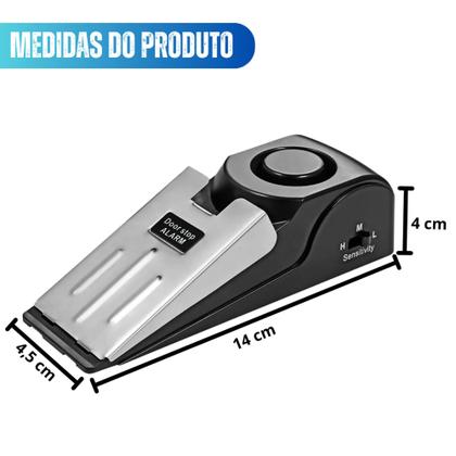 Imagem de Alarme De Porta Inteligente Com Sensor Sonoro Anti Roubo Cunha Trava Porta Com Alarme