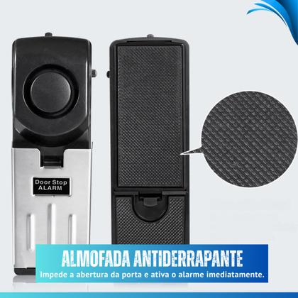 Imagem de Alarme De Porta Inteligente Com Sensor Sonoro Anti Roubo Cunha Trava Porta Com Alarme