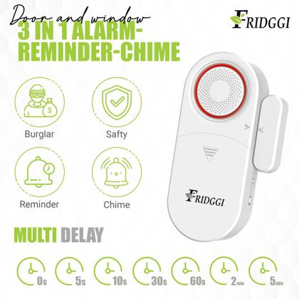 Imagem de Alarme FRIDGGI 3 em 1 com porta aberta esquerda com atraso de 80-120dB