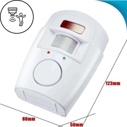 Imagem de Alarme Infravermelho com Sensor e Controle Portátil
