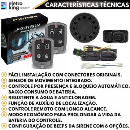 Imagem de Alarme Moto Positron G8 Fx Dedicado Bros 160 2024 Em Diante