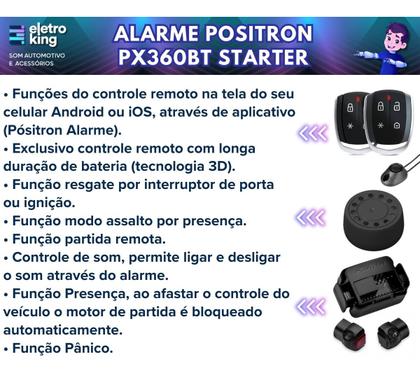 Imagem de Alarme Positron Px360bt Starter + Módulo De Vidros Soft Aw54