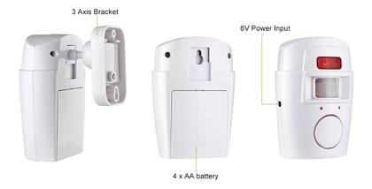 Imagem de Alarme Residencial E Comercial  Sensor Sem Fio Sirene 2 Cont