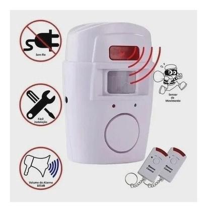Imagem de Alarme Residencial E Comercial  Sensor Sem Fio Sirene 2 Cont