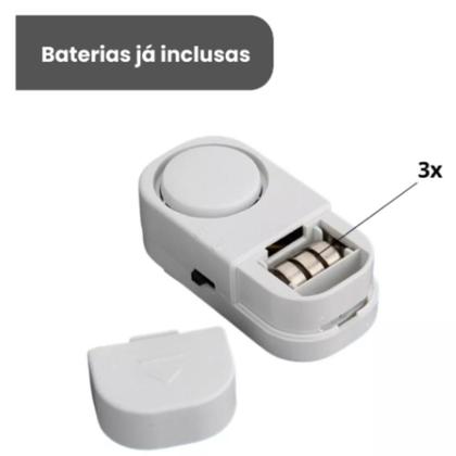 Imagem de Alarme sensor porta janela magnetico anti roubo sirene sem