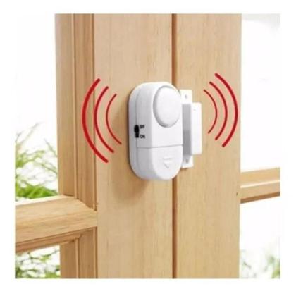 Imagem de Alarme sensor seguranca comercial protecao magnetico porta janela anti roubo sem fio residencial