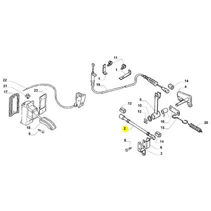 Imagem de Alavanca Cabo Acelerador Para Iveco Eurotech - 8161844