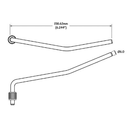 Imagem de Alavanca Ponte Floyd Rose Cromada Fosca Spirit HFT20-MC