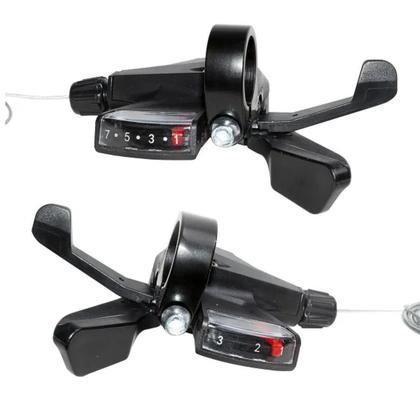 Imagem de Alavanca Trocador Rapid Fire Absolute 3x7 21v K310 Com Cabos