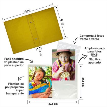 Imagem de Álbum 100 Fotos 15x21 c/ Visor Laminado - Resistente