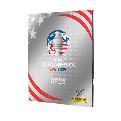 Álbum Capa Dura Prata Completo Conmebol Copa América Usa 2024 - PANINI Imagem de Álbum Capa Dura Prata Completo Conmebol Copa América Usa 2024