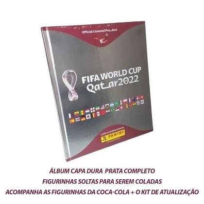 Imagem de Álbum Completo Copa Do Mundo Fifa Qatar 2022 Capa Dura Prata + Kit de atualização + Figurinhas da Coca-Cola