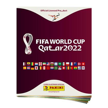 Imagem de Álbum Da Copa 2022 Qatar + 100 Figurinhas KIT com 20 Envelope