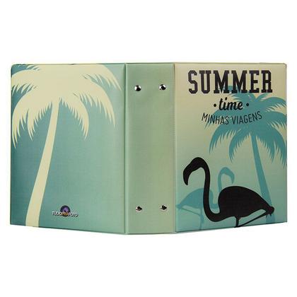 Imagem de Álbum de 500 fotos 10x15 Viagens Flamingo c/ ADESIVOS - 5539 - 6658/383