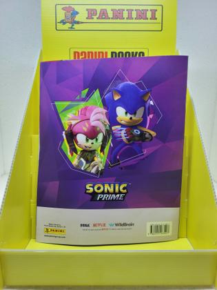 Imagem de Album De Figurinha Capa Mole Sonic Prime, Panini + 40 Envelopes