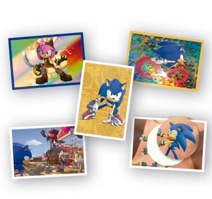 Imagem de Album De Figurinha Capa Mole Sonic Prime, Panini + 40 Envelopes