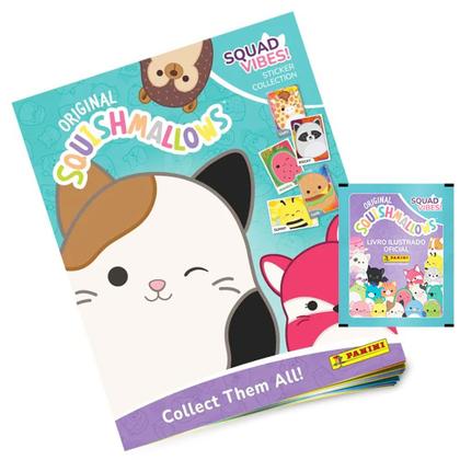 Imagem de Álbum de Figurinhas Squish Mallows Com 30 Figurinhas Oficial 