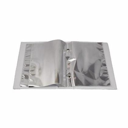 Imagem de Álbum de Fotos 15x21 Sonata Prata Brilhante 40 Fotos Familia Bebê