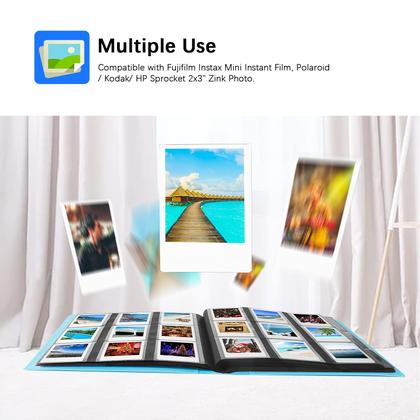Imagem de Álbum de fotos: 432 bolsos para Fujifilm Instax Mini, Polaroid
